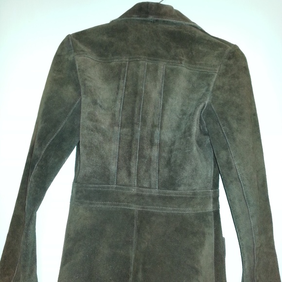 vtg Casual Corner jacket Suit 100% leather Size 7 - Picture 5 of 8